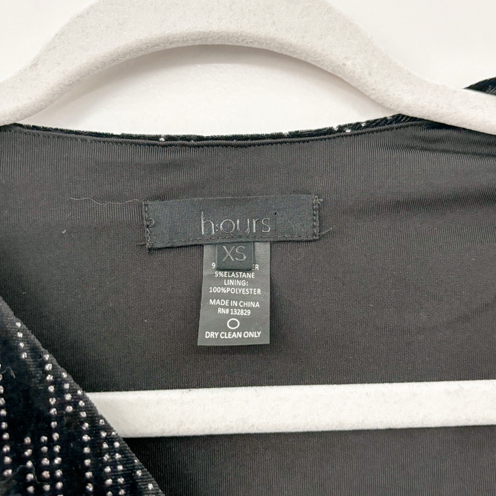 h:ours Revolve Flirt Black Velvet Dress - Picture 4 of 6